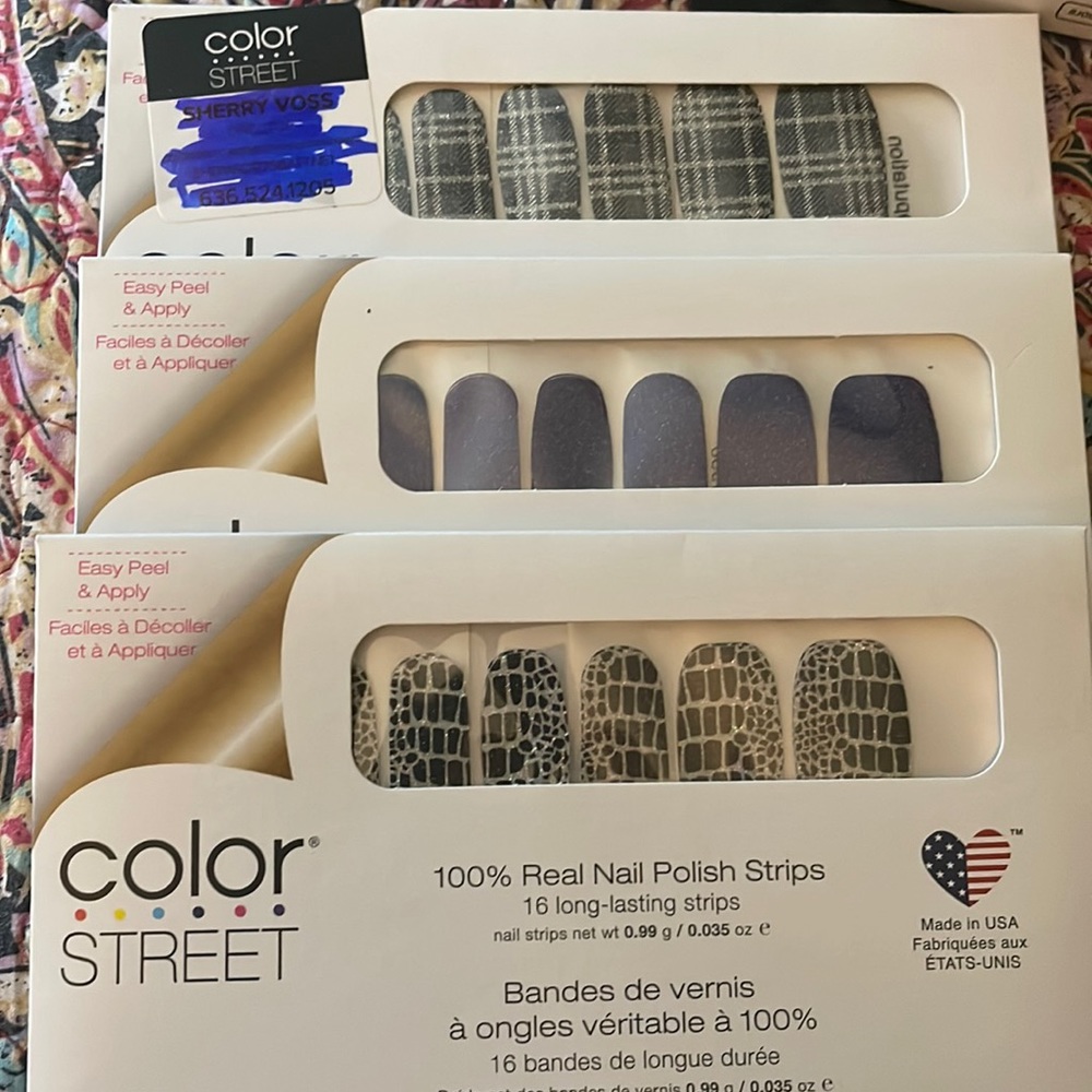 3 pack unopened Color Street